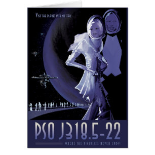 Sci-Fi Travel Ad, Planet PSO J318.5-22 Cards