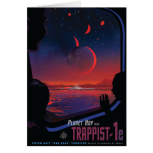 Sci-Fi Travel Ad, Planet Trapist-1e Cards