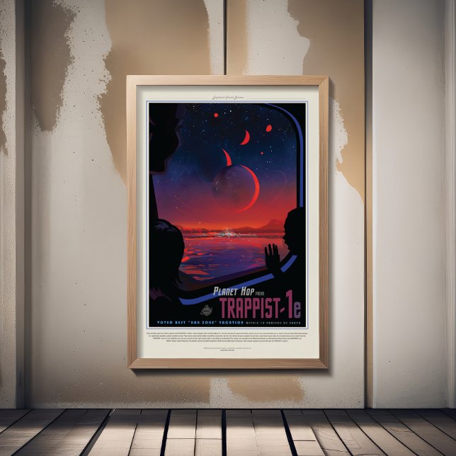 Sci-Fi Travel Ad, Planet Trapist-1e Photo Print (Creator Uploaded)
