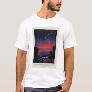 Sci-Fi Travel Ad, Planet Trapist-1e T-Shirt
