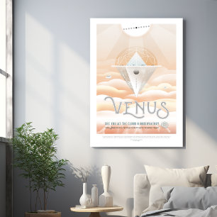 Sci-Fi Travel Ad, Planet Venus Acrylic Print