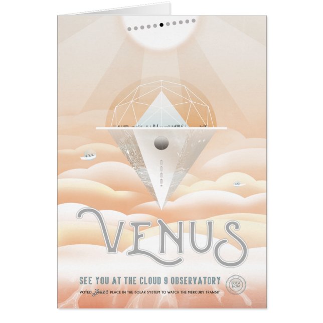 Sci-Fi Travel Ad, Planet Venus Cards (Front)