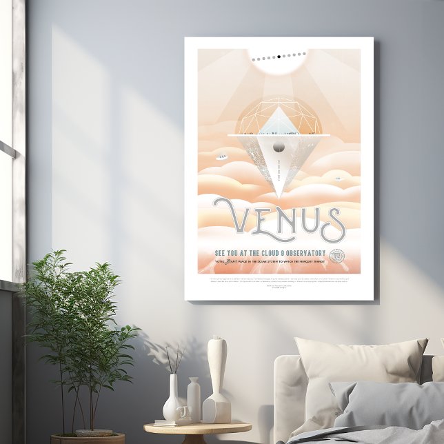 Sci-Fi Travel Ad, Planet Venus Gallery Wrap (Creator Uploaded)