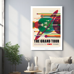 Sci-Fi Travel Ad, The Grand Tour Metal Print