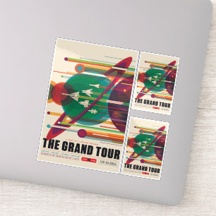 Sci-Fi Travel Ad, The Grand Tour Sticker