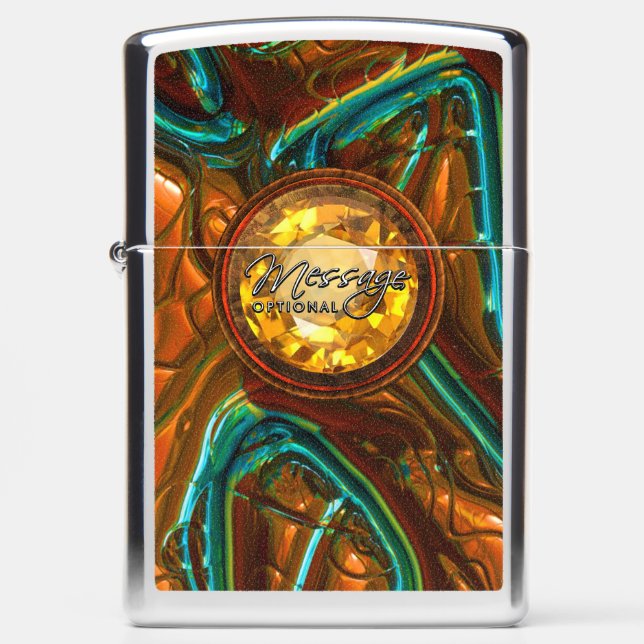 Sci-Fi Wall 3 Options Zippo Lighter (Front)