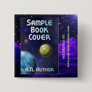 Sci-Fi Writer / Author Promotion: Book Cover Button