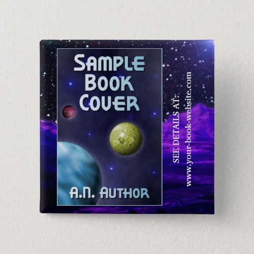 Sci_Fi Writer  Author Promotion Book Cover Button