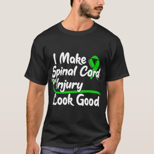 SCI Gift Spinal Cord Injury Awareness Ribbon T_Shirt