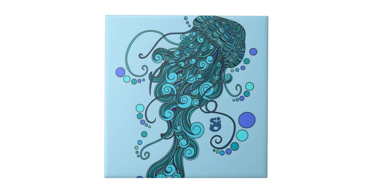 SCI Jellyfish String Cheese Incident Tequilla Ceramic Tile Zazzle