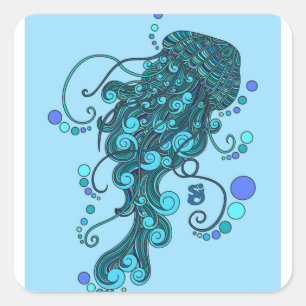 SCI - Jellyfish -String Cheese Incident - Tequilla Square Sticker