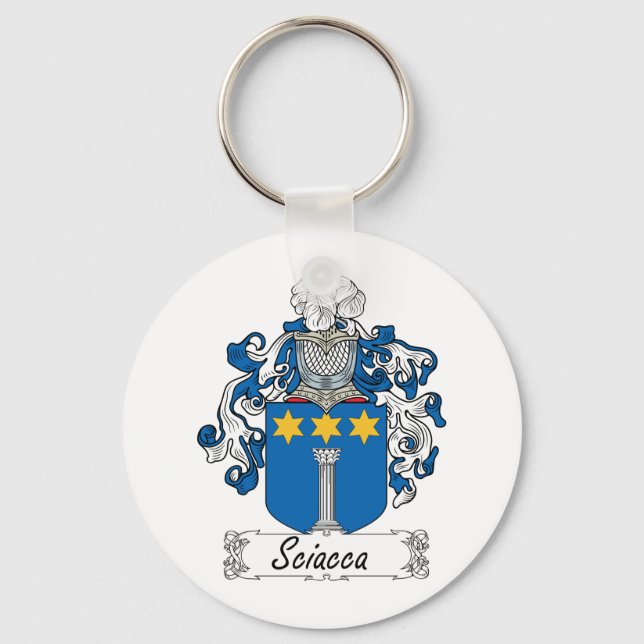 Sciacca Family Crest Keychain (Front)