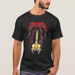 Sciatica Skeleton Metal T-Shirt