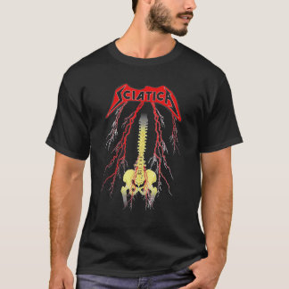 Sciatica Skeleton Metal T-Shirt