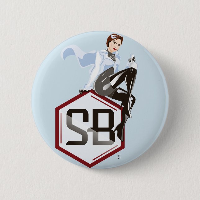 SciBabe Logo Button (Front)
