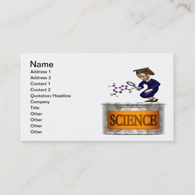 Science 2 business card (Front)