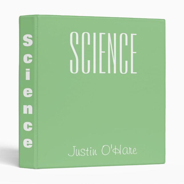 Science 3 ring binder (Front/Spine)