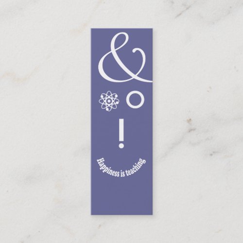 Whimsical Education Teacher Geek Face Business Card Templates