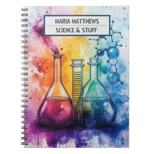 Science and chemistry Spiral Photo Notebook