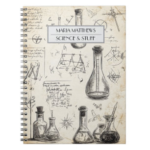 Science and Stuff custom Spiral Photo Notebook