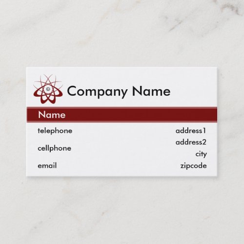 Science and Technology Business Card Design