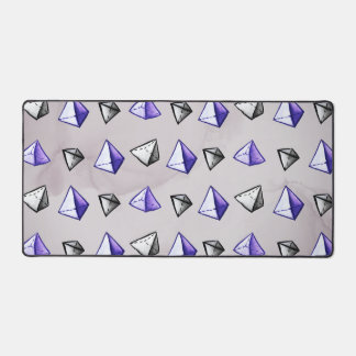 Science Art - Pyramid Pattern Math Lover Geometry Desk Mat