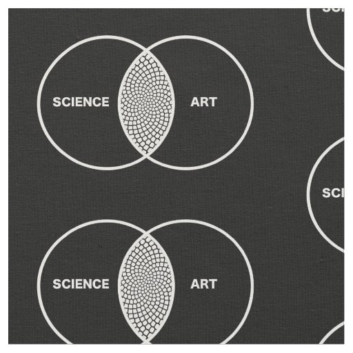 Science / Art Venn Diagram Fabric