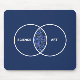 Science / Art Venn Diagram Mouse Pad