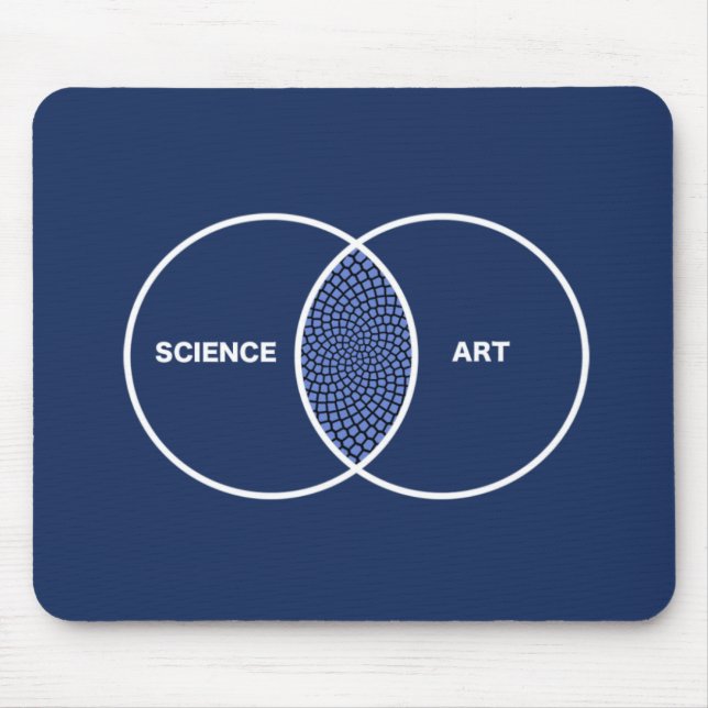 Science / Art Venn Diagram Mouse Pad (Front)