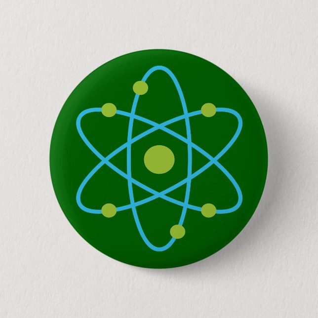 Science Atom Pinback Button (Front)