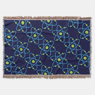 Science Atom Throw Blanket