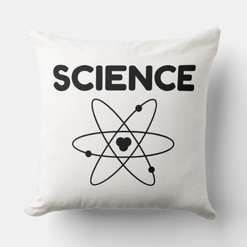 SCIENCE ATOM THROW PILLOW