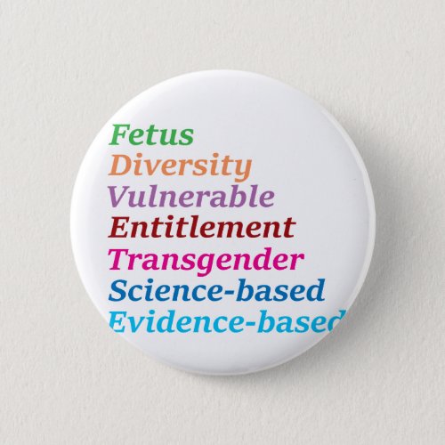 Science based and other banned words button