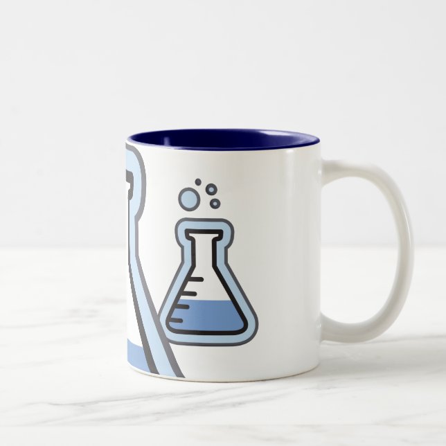 Science Beaker Two-Tone Coffee Mug (Right)