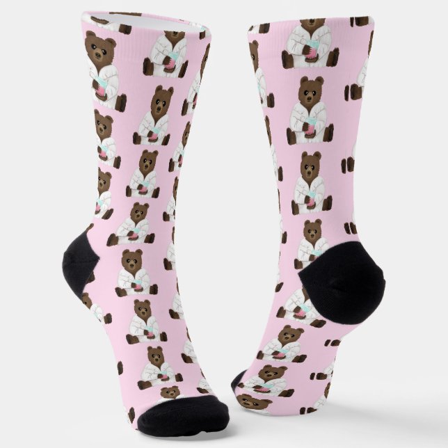 Science Bear Socks (Angled)