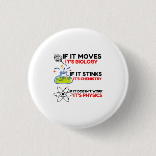 Science BIOLOGY CHEMISTRY PHYSICS Button