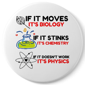 Science BIOLOGY CHEMISTRY PHYSICS Button