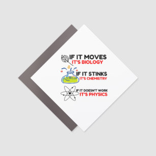Science BIOLOGY CHEMISTRY PHYSICS Car Magnet