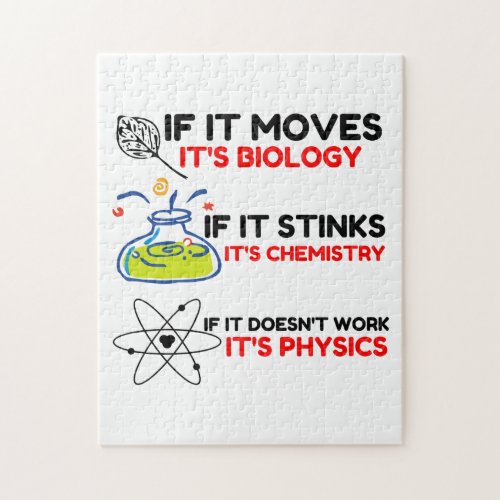 Science BIOLOGY CHEMISTRY PHYSICS Jigsaw Puzzle