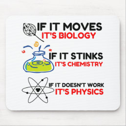 Science BIOLOGY CHEMISTRY PHYSICS Mouse Pad