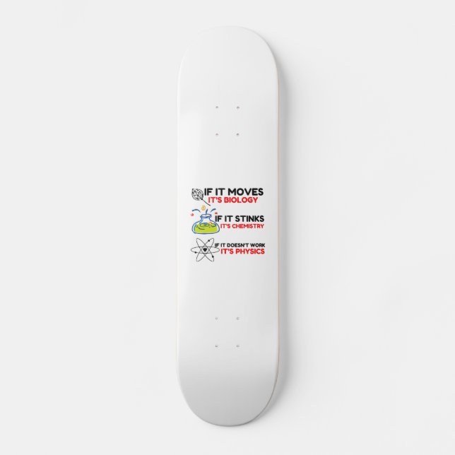 Science BIOLOGY CHEMISTRY PHYSICS Skateboard (Front)