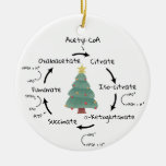 Science Biology Kreb&#39;s Cycle Christmas Teacher     Ceramic Ornament