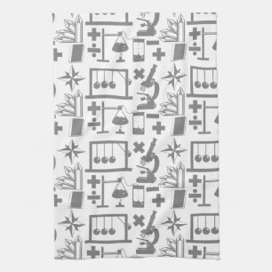 Science Biology Physics Geology Math Pattern Towel