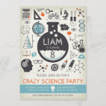 Science Birthday Invitation - Mad Scientist Party<br><div class="desc">Personalize these Science Birthday Invitations for Girls and have a crazy Mad Scientist birthday party.

Matching items available or on request.</div>