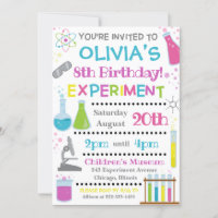 Science Birthday Invitation | Science Invite