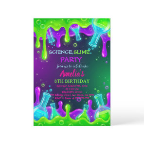 Science Birthday Invitation Science Invite