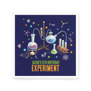 Science Birthday Invitations Napkins