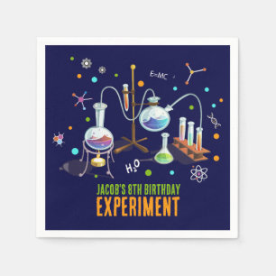 Science Birthday Invitations Napkins