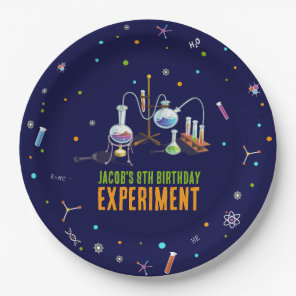 Science Birthday Invitations Paper Plates