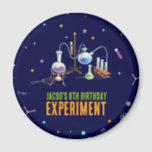 Science Birthday Magnet<br><div class="desc">Elevate the science-themed party atmosphere with our Chemistry Set Kids Birthday magnet! These vibrant magnets feature a captivating design of a chemistry set with neon-colored accents,  perfectly complementing your science-themed celebration. Add a touch of scientific charm to your party with these delightful magnets!</div>